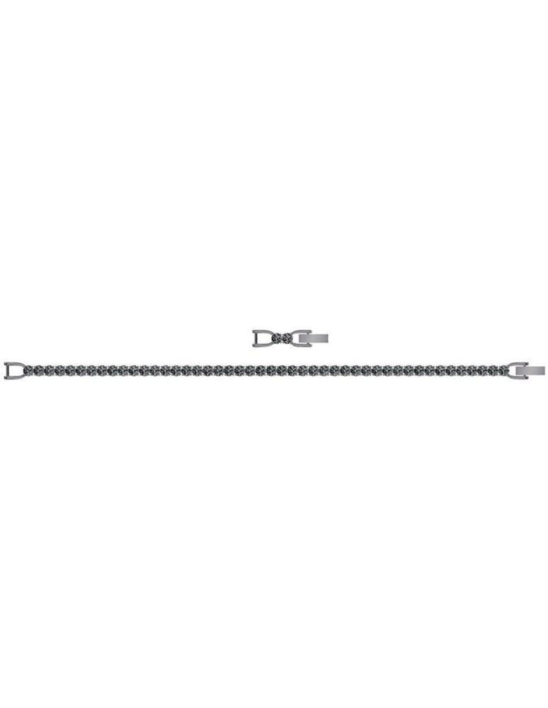 Pulsera Brazalete Swarovski 5504678 Tennis Deluxe Redonda Rutenio