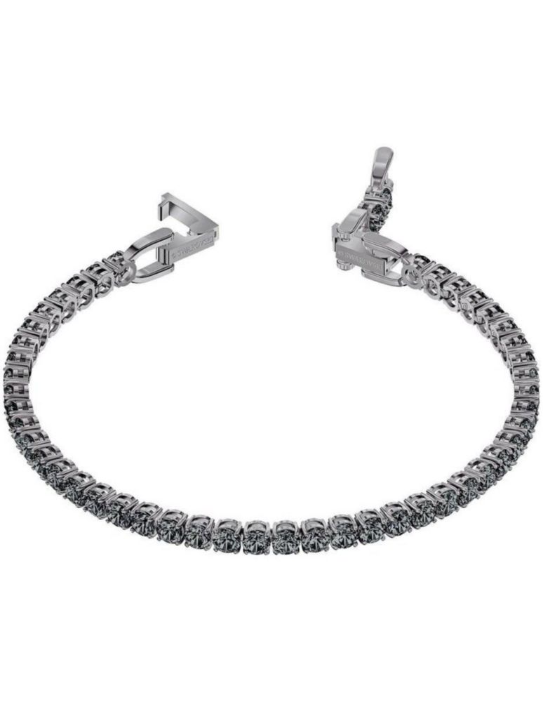 Pulsera Brazalete Swarovski 5504678 Tennis Deluxe Redonda Rutenio