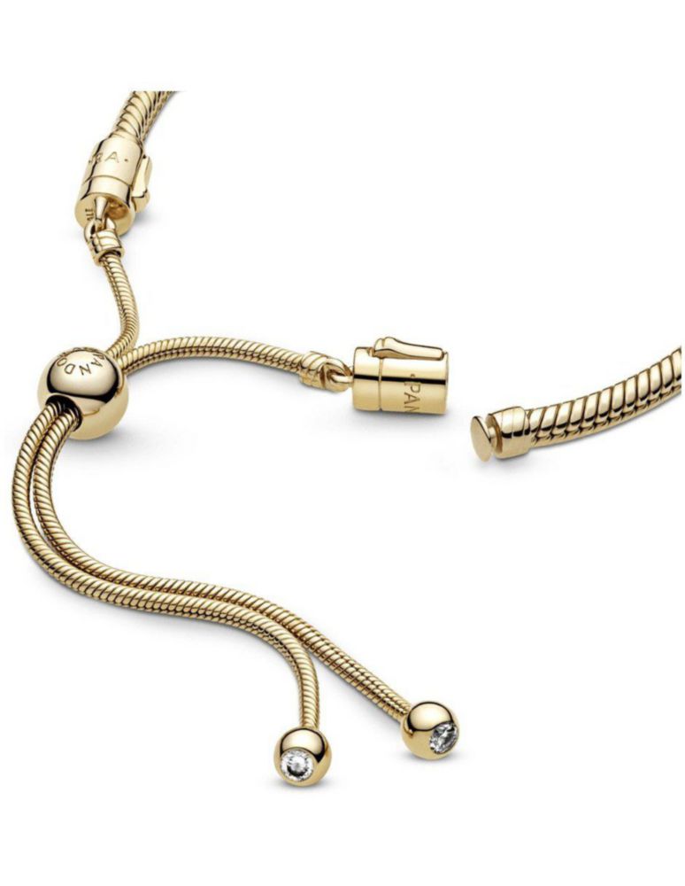 Brazalete Pulsera Pandora Moments 567110cz Deslizante Cadena Serpiente Talla 28