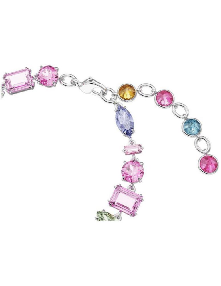 Pulsera Brazalete Swarovski 5656427 Gema Mixtas Multicolor Baño Rodio
