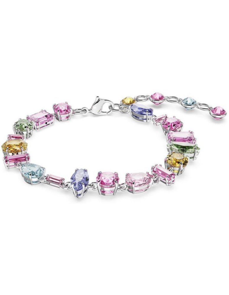 Pulsera Brazalete Swarovski 5656427 Gema Mixtas Multicolor Baño Rodio