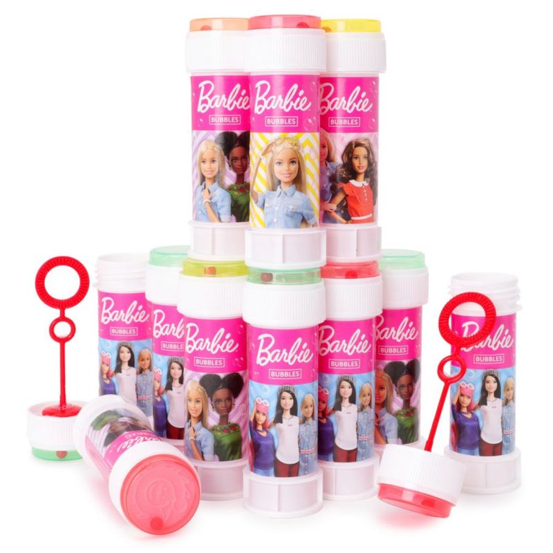 Set de 12 Recipientes de Burbujas Toyland 60 ml con Diseño Barbie