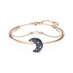 Pulsera Brazalete Swarovski 5671586 Luna Multicolor Baño de Oro Rosa