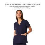 Blusa médica FIGS Casma azul marino M para mujer