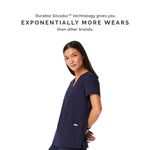 Blusa médica FIGS Casma azul marino M para mujer