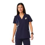 Blusa médica FIGS Casma azul marino M para mujer