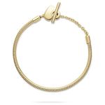 Brazalete Pulsera Pandora 569285C00 Cadena Serpiente Barra T Corazón Talla 21
