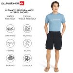 Shorts Quiksilver 40 negro talla 34 cargo apto para agua