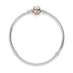 Pulsera Brazalete Pandora Moments 580702 Cadena Serpiente Cierre Talla 17