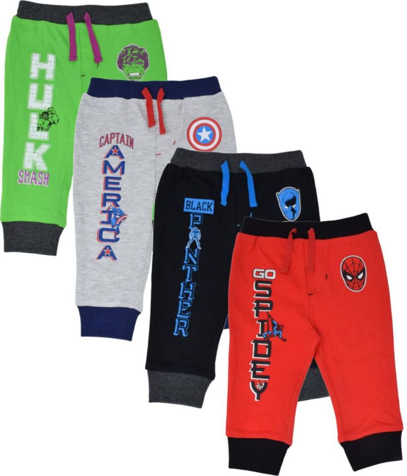 Pantalones Marvel 4T para niños Avengers – Pack de 4