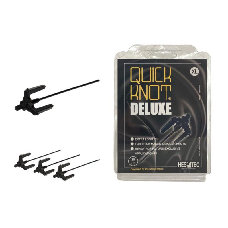 Clips para trenzar Quick Knot XL negro reutilizables