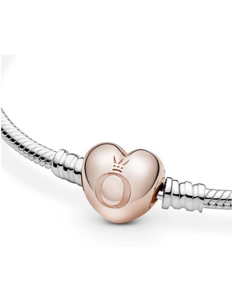 Pulsera Pandora Moments 580719 Cadena Serpiente y Corazón Talla 16