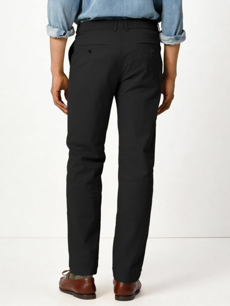 PANTALONES Comdecevis de algodón stretch corte relajado caqui