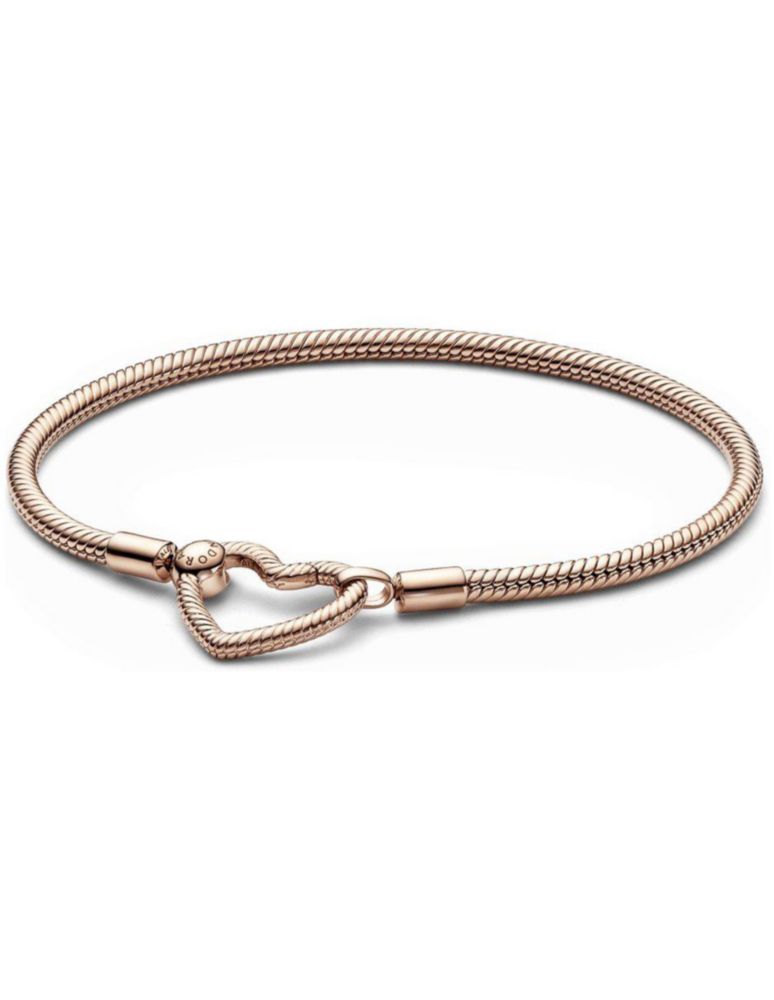 Pulsera Pandora Moments 582257C00 Cadena Serpiente y Corazón Talla 18