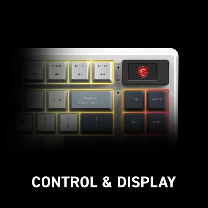 Teclado mecánico inalámbrico MSI Forge GK600 TKL RGB