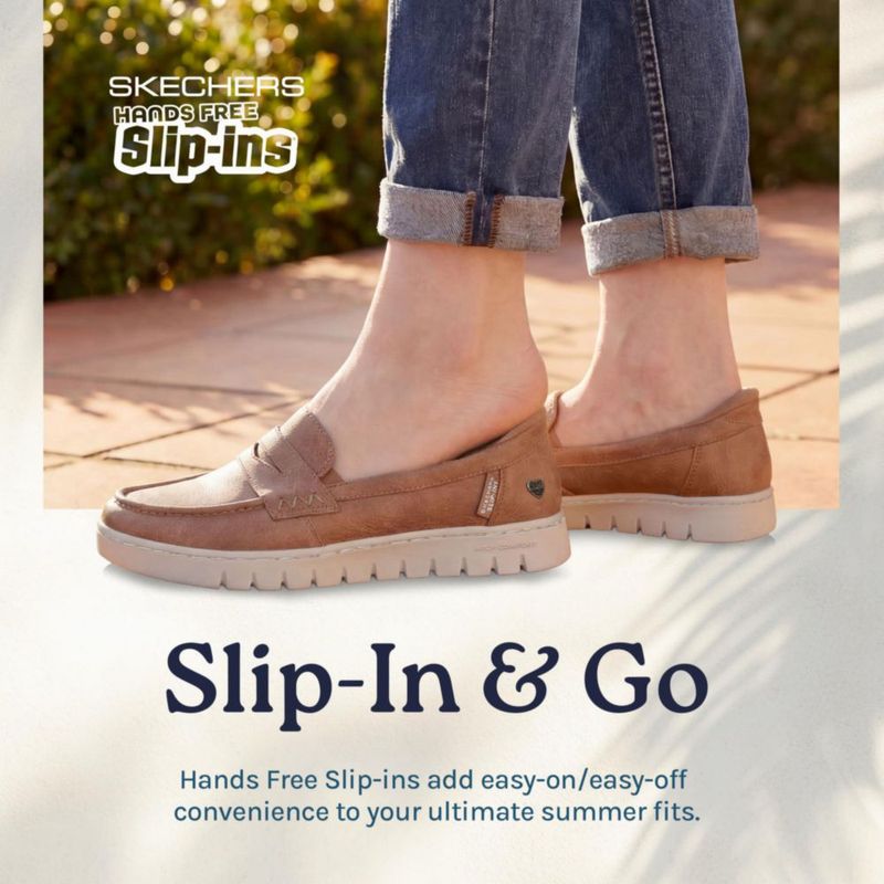 Zapatos Skechers Sunfest TAN talla 7 Hands Free Slip-Ins
