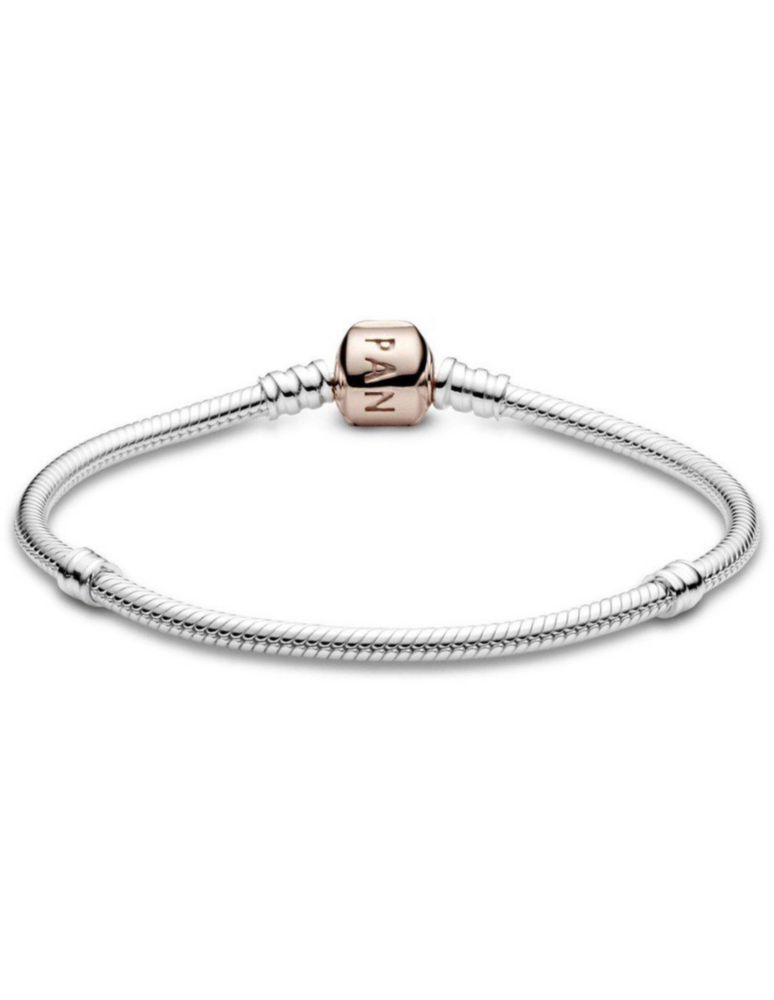 Brazalete Pulsera Pandora Moments 580702 Cadena Serpiente Cierre Talla 17