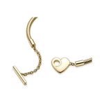 Pulsera Pandora 569285C00 Cadena Serpiente Barra T Corazón Talla 21