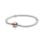 Brazalete Pulsera Pandora Moments 580702 Cadena Serpiente Cierre Talla 19
