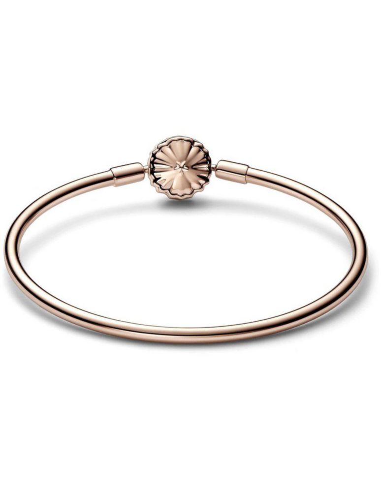 Brazalete Pulsera Pandora Moments 582338C01 Rígida Broche Copo Nieve Talla 21