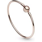 Pulsera Pandora Moments 587132 Rígida Baño Oro Rosa Talla 19