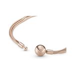 Pulsera Brazalete Pandora 589338C00 Cadena Serpiente Baño Oro Rosa Talla 17