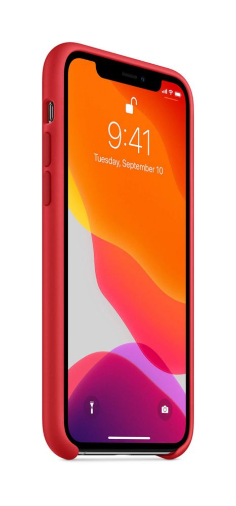 Funda de silicona para iPhone 11 Pro de Apple roja