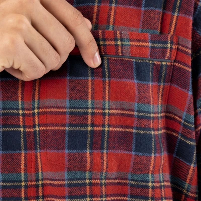 Pijamas Fruit of the Loom Talla Mediana Rojo a Cuadros