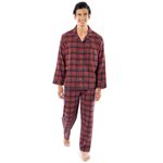 Pijamas Fruit of the Loom Talla Mediana Rojo a Cuadros