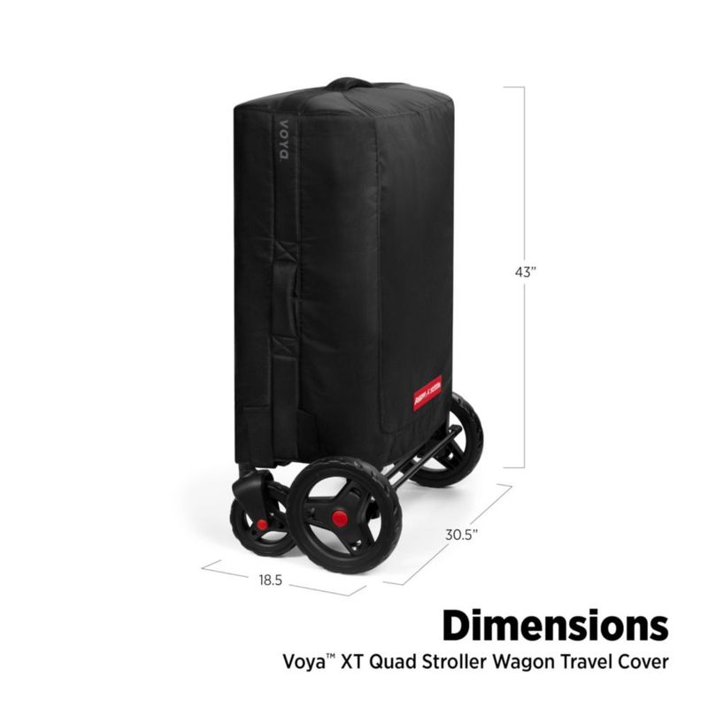 Funda de viaje Radio Flyer Voya Quad negra