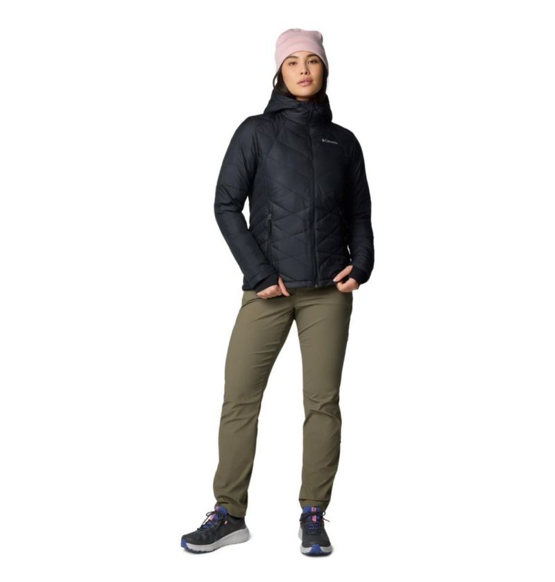 Columbia Chaqueta acolchada con capucha Heavenly - Negro - Talla Grande