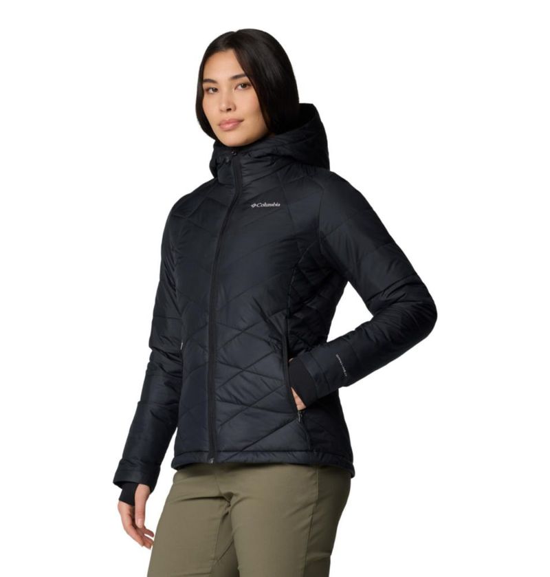 Columbia Chaqueta acolchada con capucha Heavenly - Negro - Talla Grande