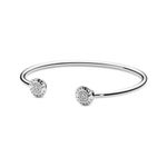 Pulsera Pandora 590528CZ Abierta con pavé y logotipo Talla 19