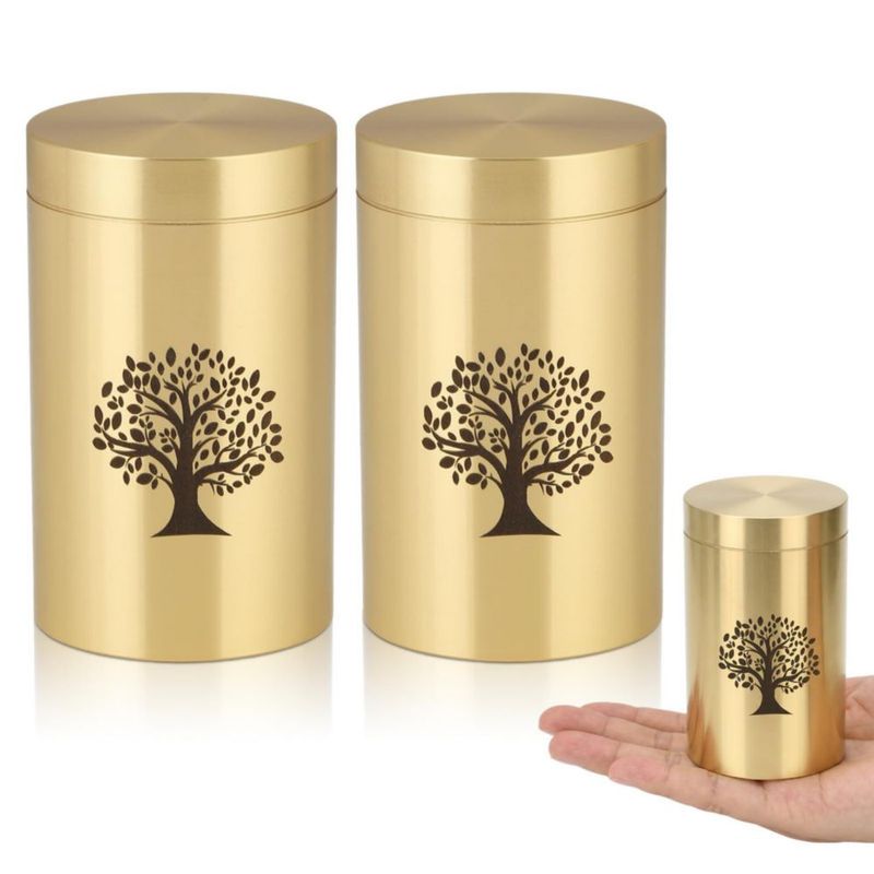 Urna HOOMTREE Mini de 75 cm de latón con Árbol de la Vida