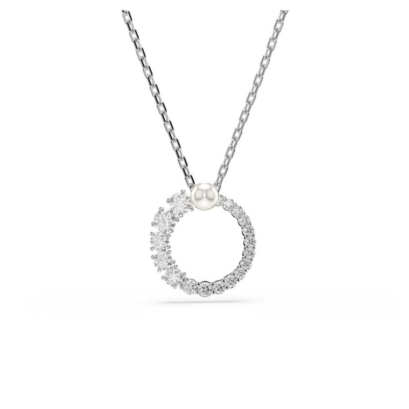 Colgante Swarovski Matrix Perla de Cristal Clara con Rodio