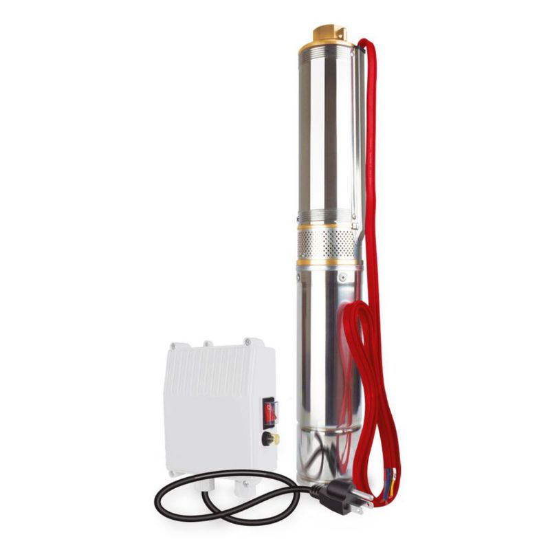 Bomba tipo bala Aksi 1 HP 750W agua limpia acero inoxidable