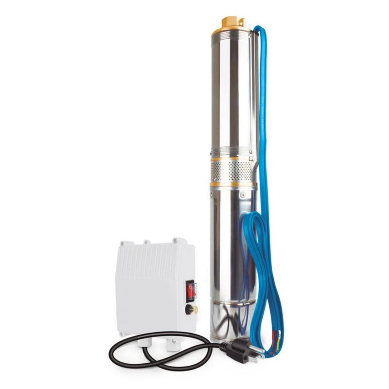 Bomba tipo bala Aksi 1.5 HP 1120W agua limpia acero inoxidable