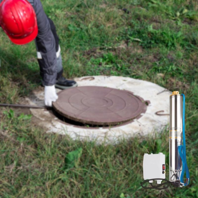 Bomba tipo bala Aksi 1.5 HP 1120W agua limpia acero inoxidable