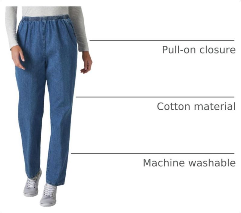 Pantalones Chic Classic Collection 16 Petite Mezclilla