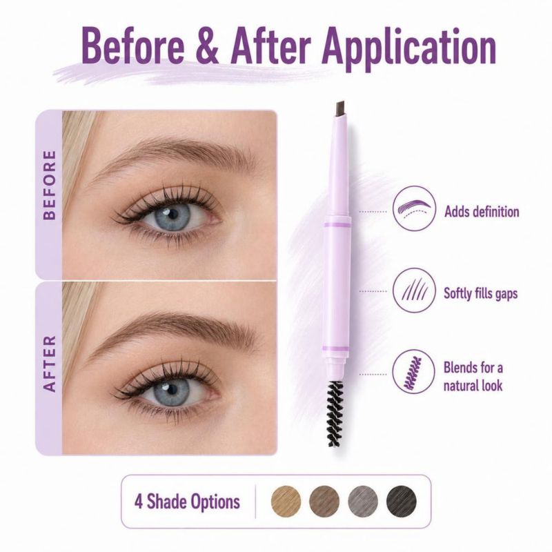 Lápiz de cejas Surezia Beauty Marrón claro 13 g