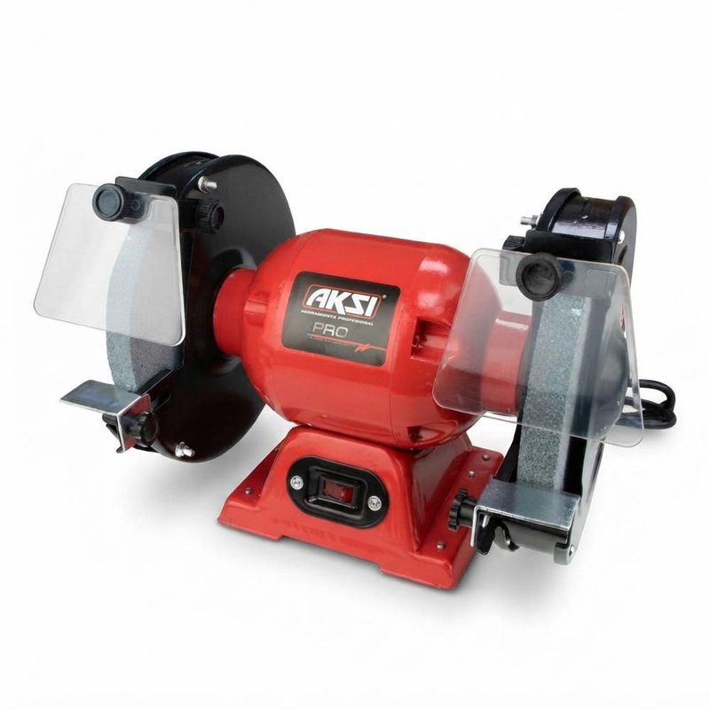 Esmeril de banco Aksi 560W piedras de 8 pulgadas Profesional