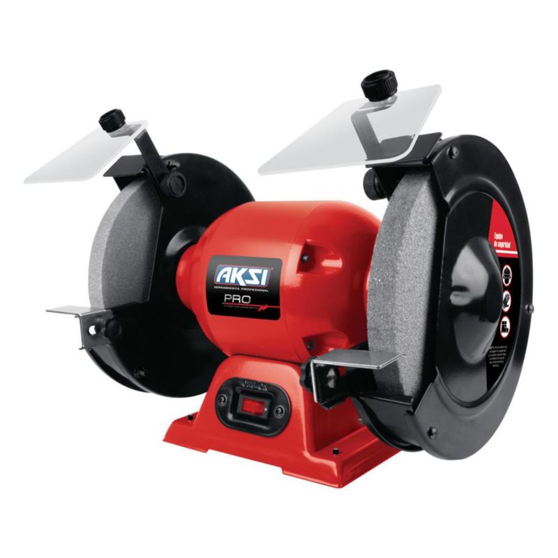 Esmeril de banco Aksi 560W piedras de 8 pulgadas Profesional