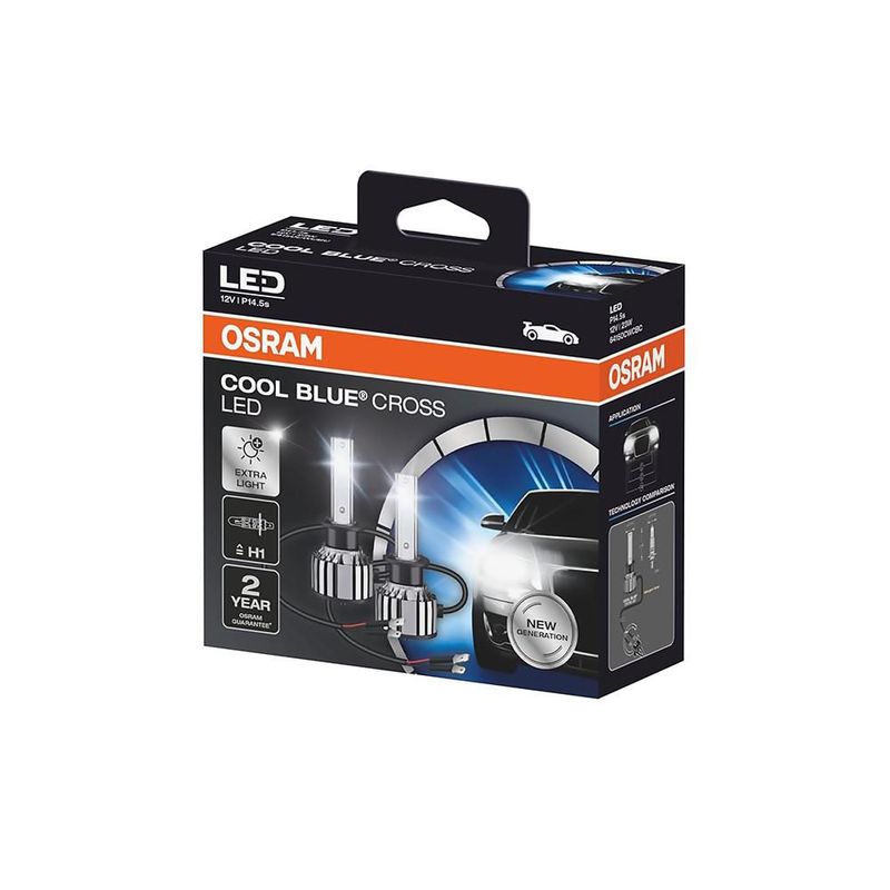 FOCO OSRAM H1 LED CBC 12V 23W P14.5S3X 2PZAS 904H1