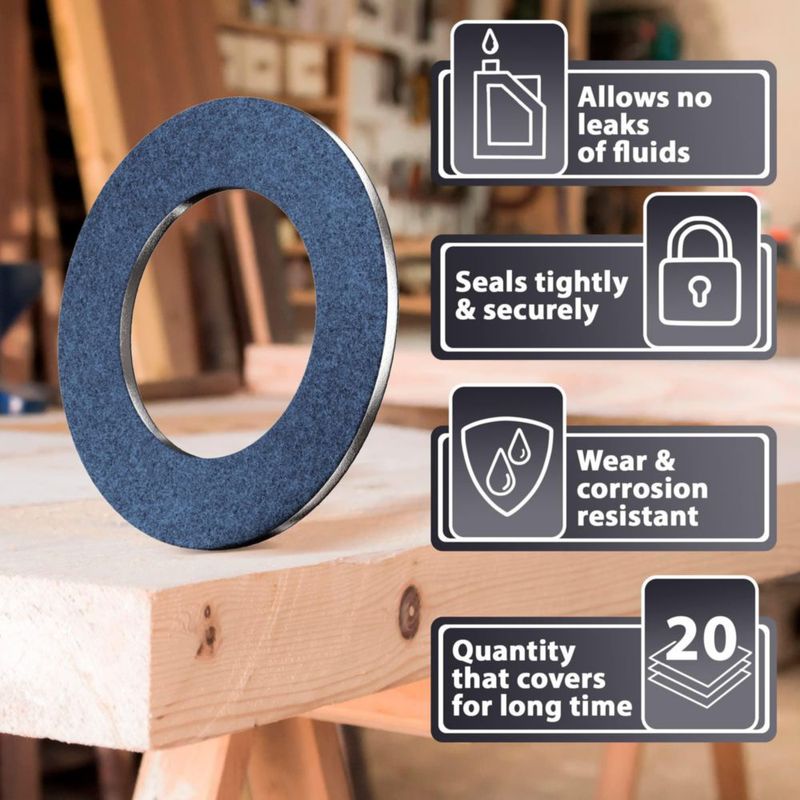 Arandela de Drenaje de Aceite AUTOMAJOR 15 uds 12 mm Aluminio