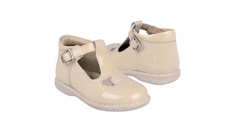 Zapatos niña best sale beige charol