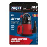 Bomba sumergible Aksi 1/2 HP agua limpia con flotador PRO