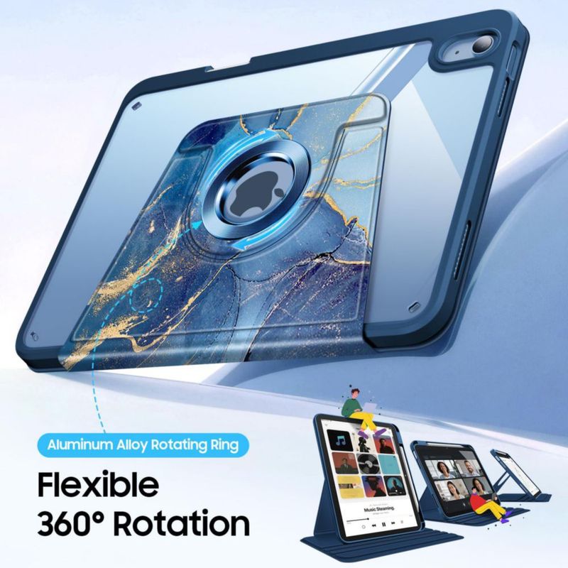 Funda para iPad FINTIE 11\"/10.9\" con Soporte Giratorio y Soporte para Apple Pencil