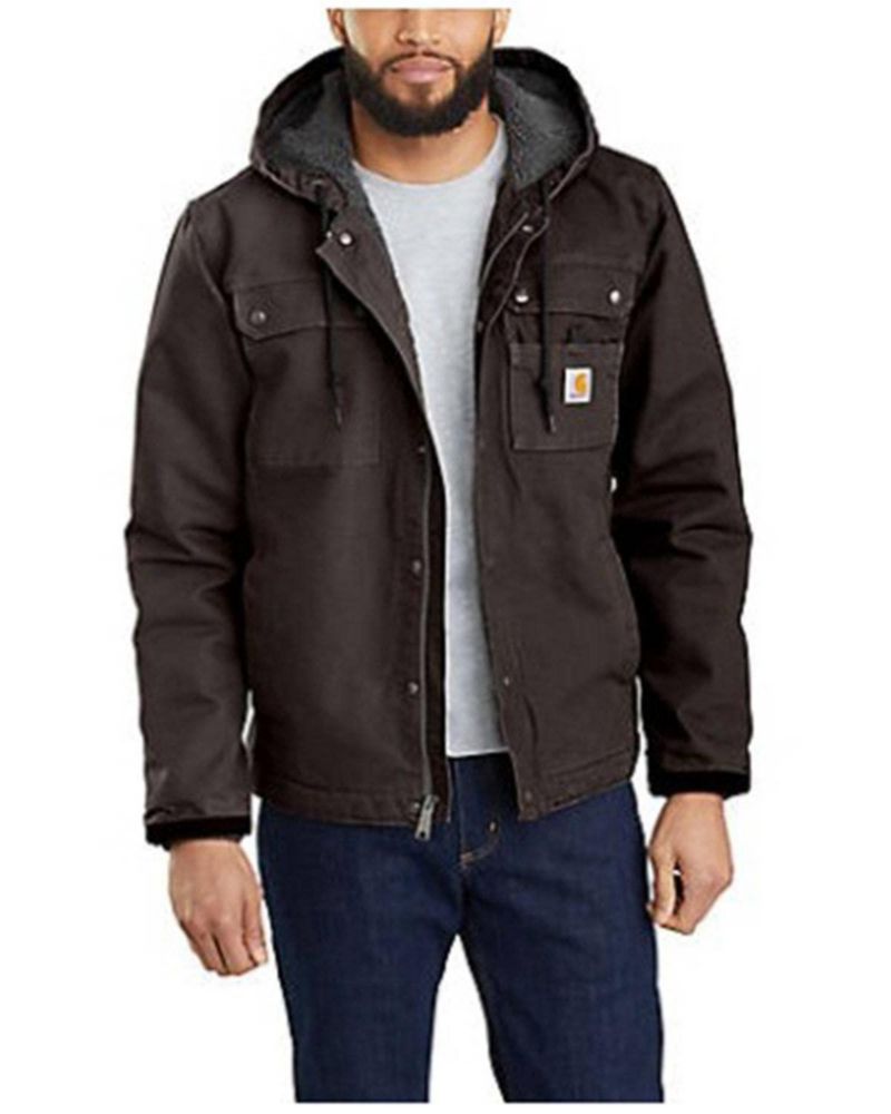 Chaqueta Carhartt Bartlett de Pato Lavado Marrón Oscuro Talla Media Alta