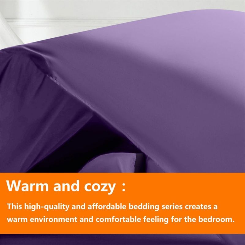 Juego de cama TAIMIT Queen 7 piezas Morado