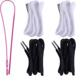 Pack de 4 cordones de ajuste Jetec 135 cm negro/blanco